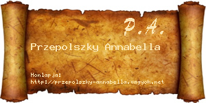 Przepolszky Annabella névjegykártya